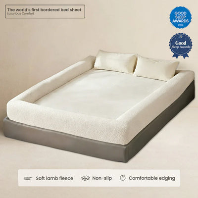 The CozyNest™ Bordered Bed Sheet